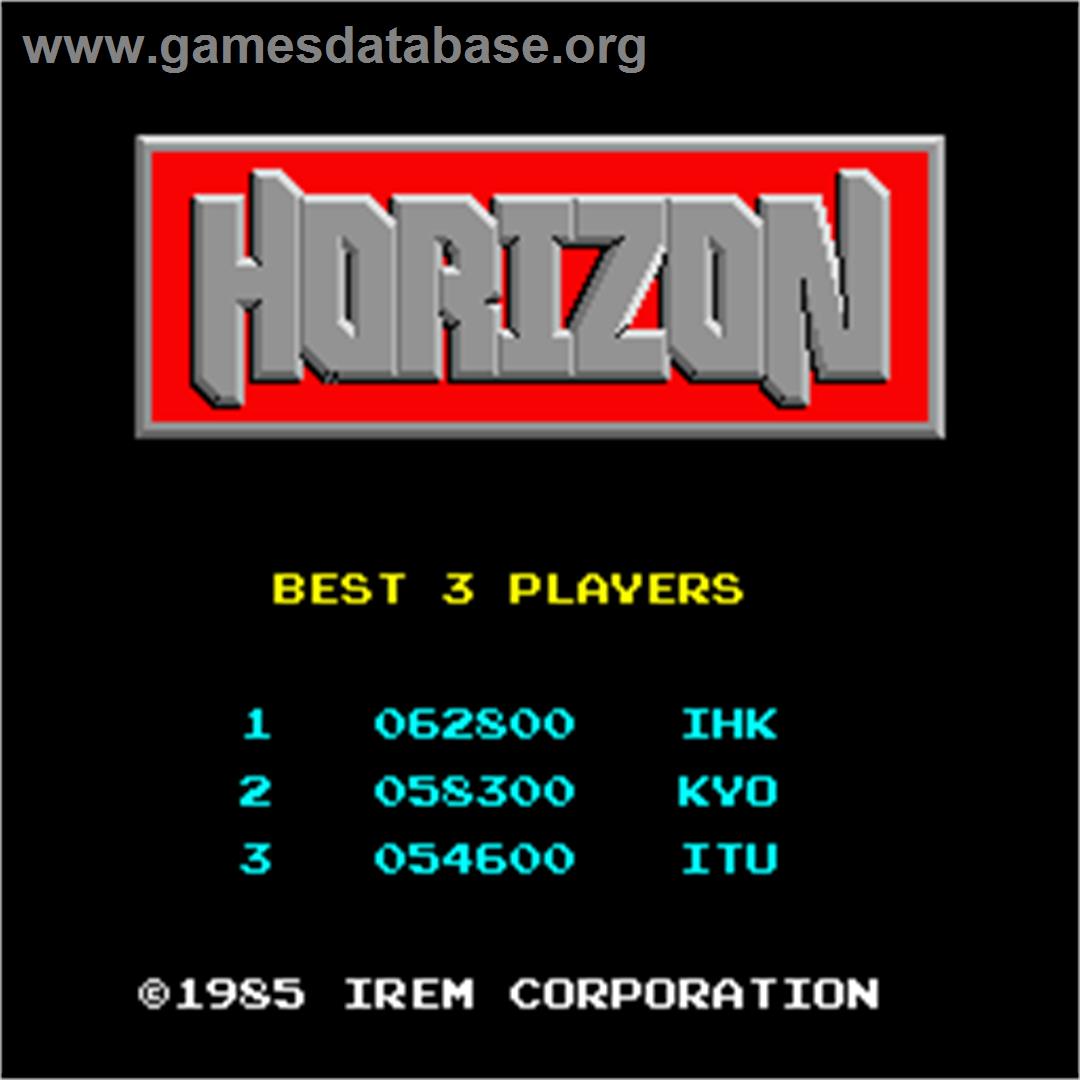 Horizon - Arcade - Artwork - High Score Screen