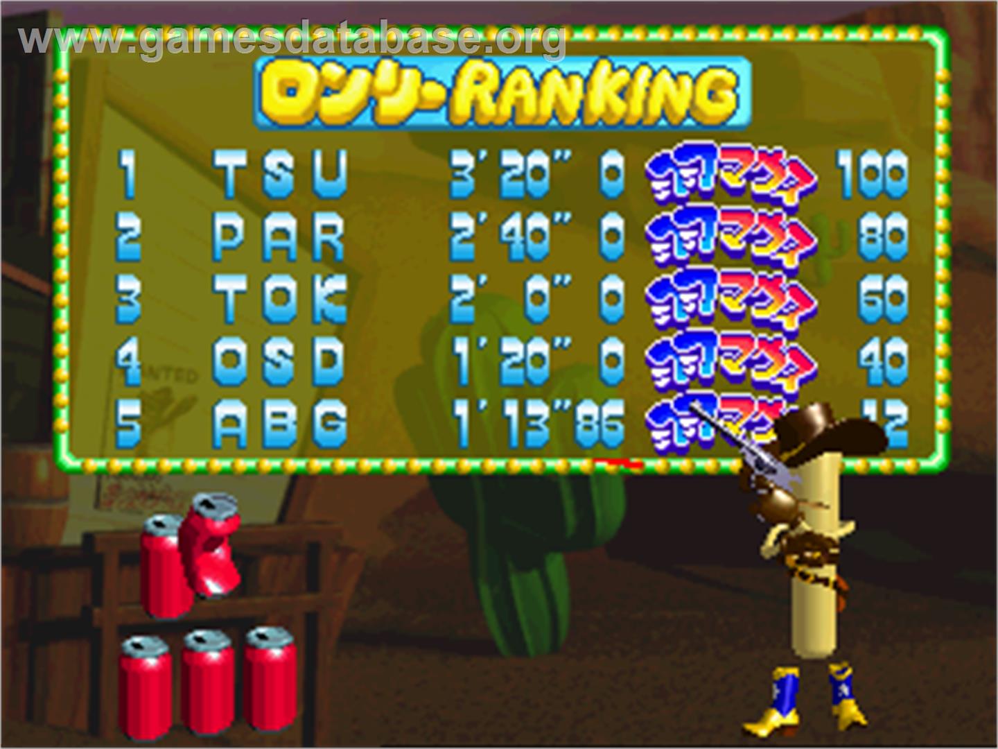 Mausuke no Ojama the World - Arcade - Artwork - High Score Screen