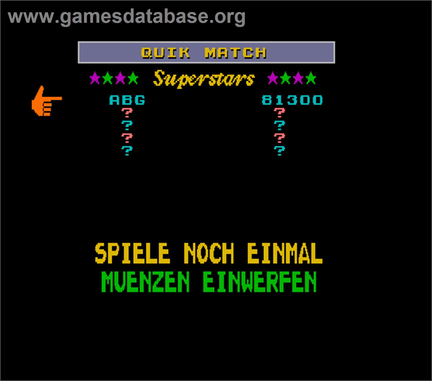 Megatouch 5 Turnier Version - Arcade - Artwork - High Score Screen