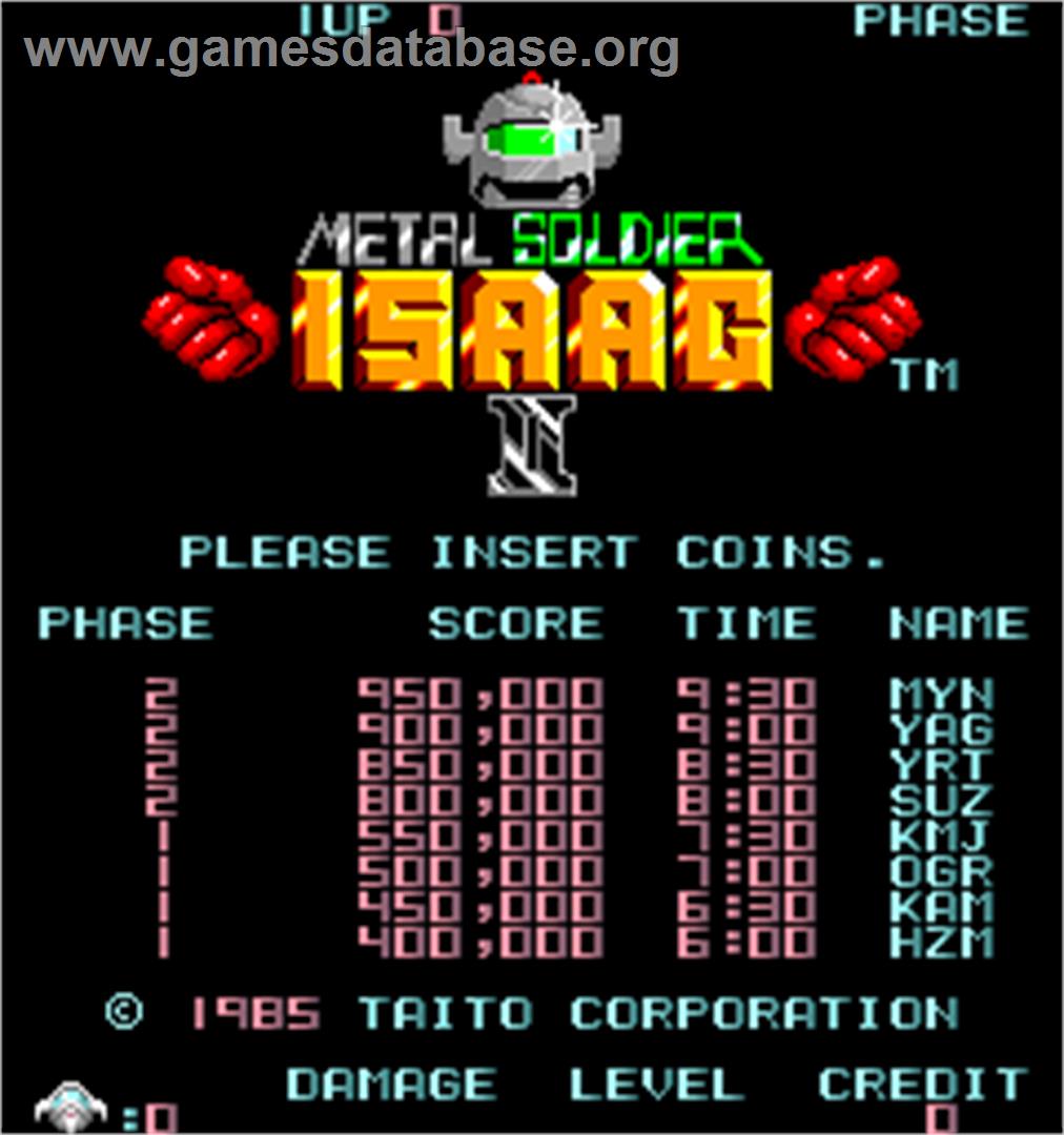 Metal Soldier Isaac II - Arcade - Artwork - High Score Screen