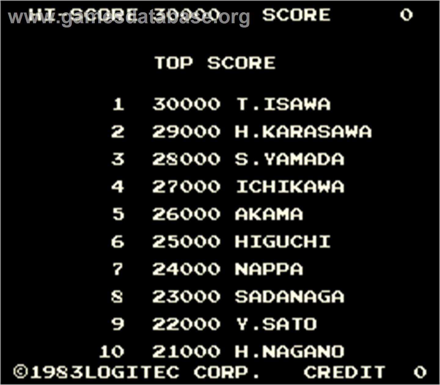 Monoshiri Quiz Osyaberi Macha - Arcade - Artwork - High Score Screen