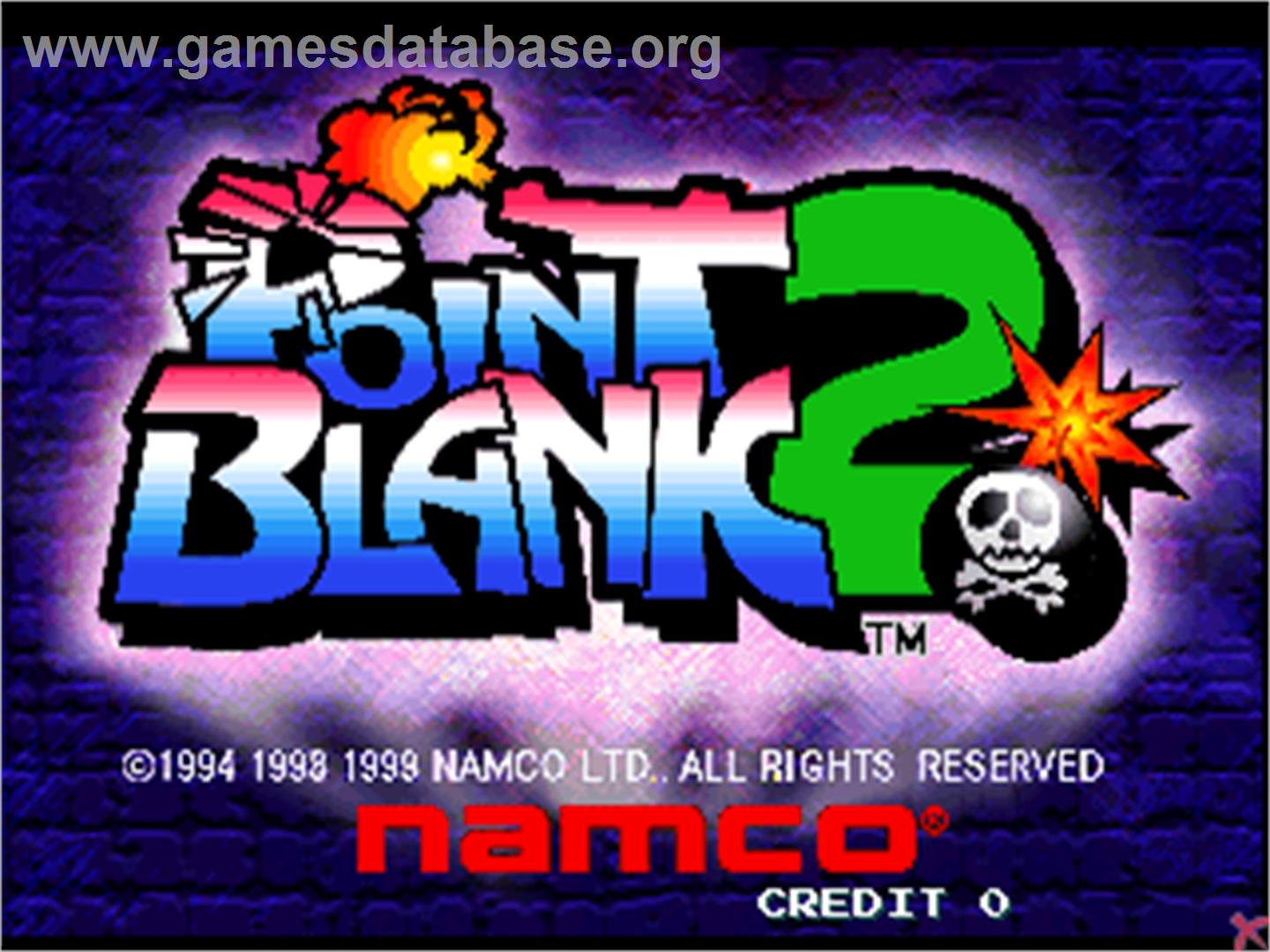 Point Blank 2 - Arcade - Artwork - High Score Screen