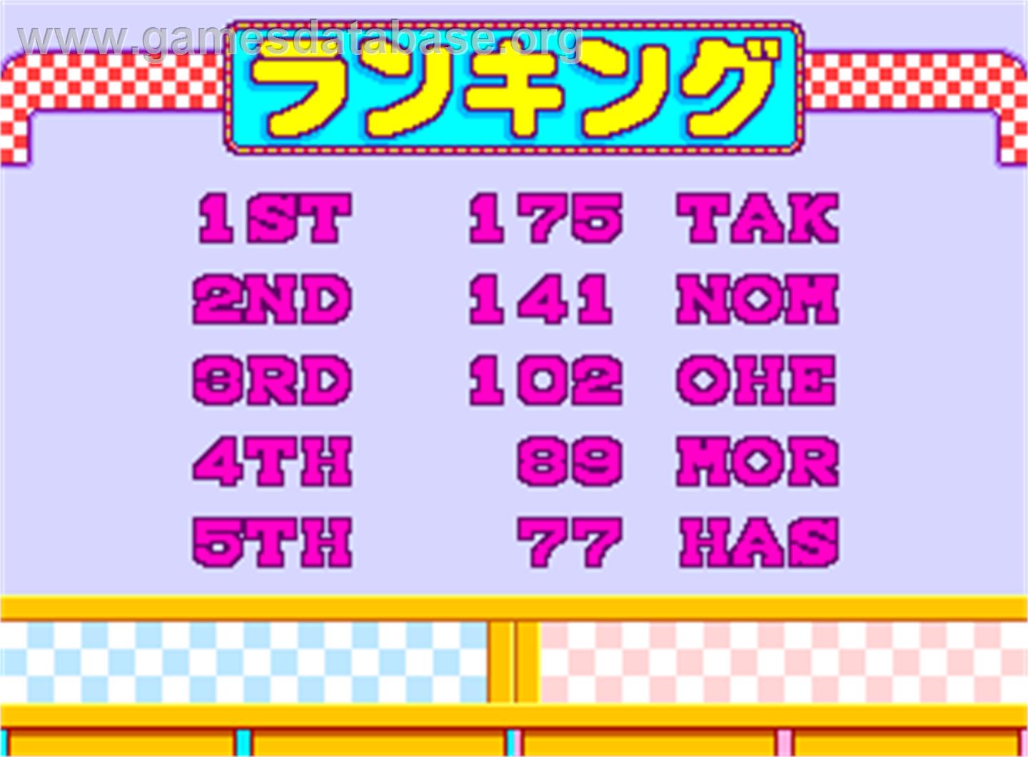 Quiz Gakumon no Susume - Arcade - Artwork - High Score Screen