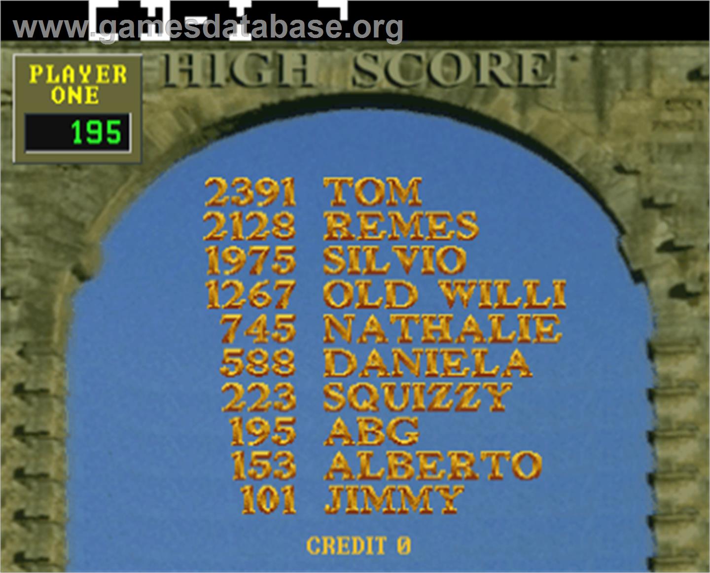 Quizard 1.7 - Arcade - Artwork - High Score Screen