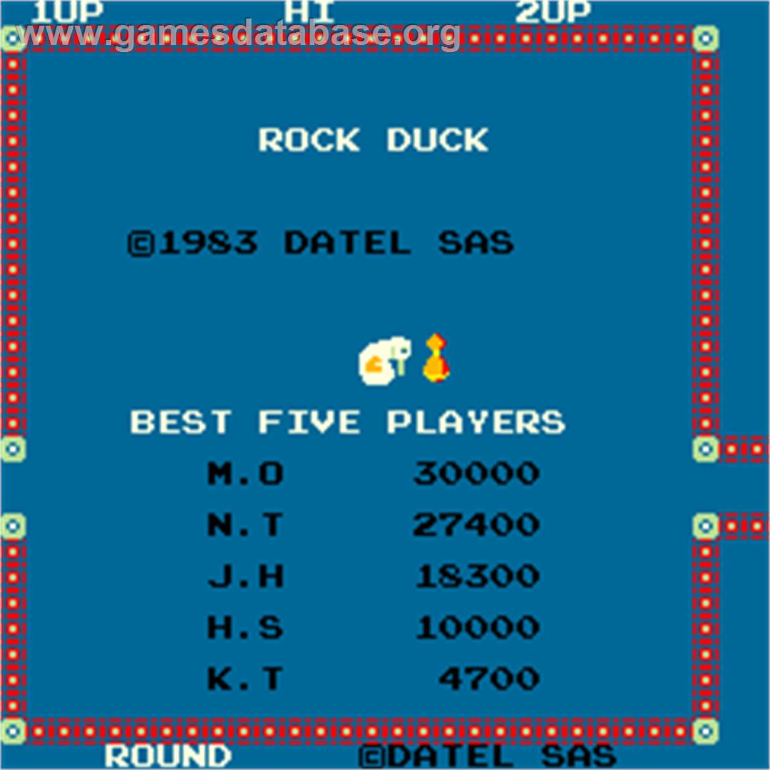 Rock Duck - Arcade - Artwork - High Score Screen
