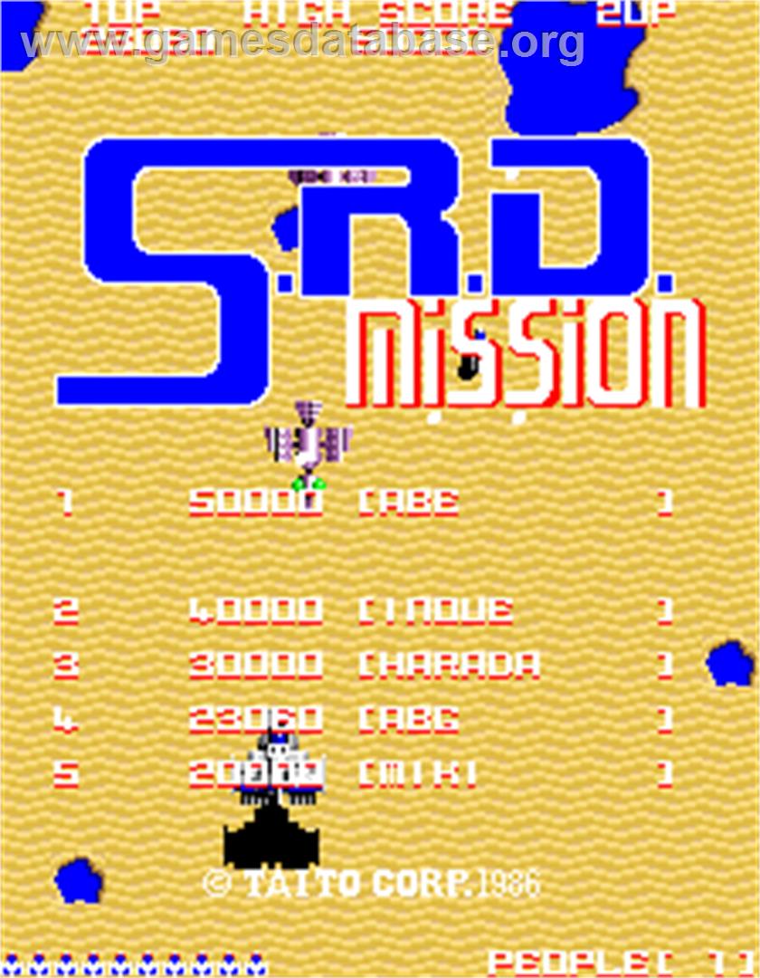 S.R.D. Mission - Arcade - Artwork - High Score Screen