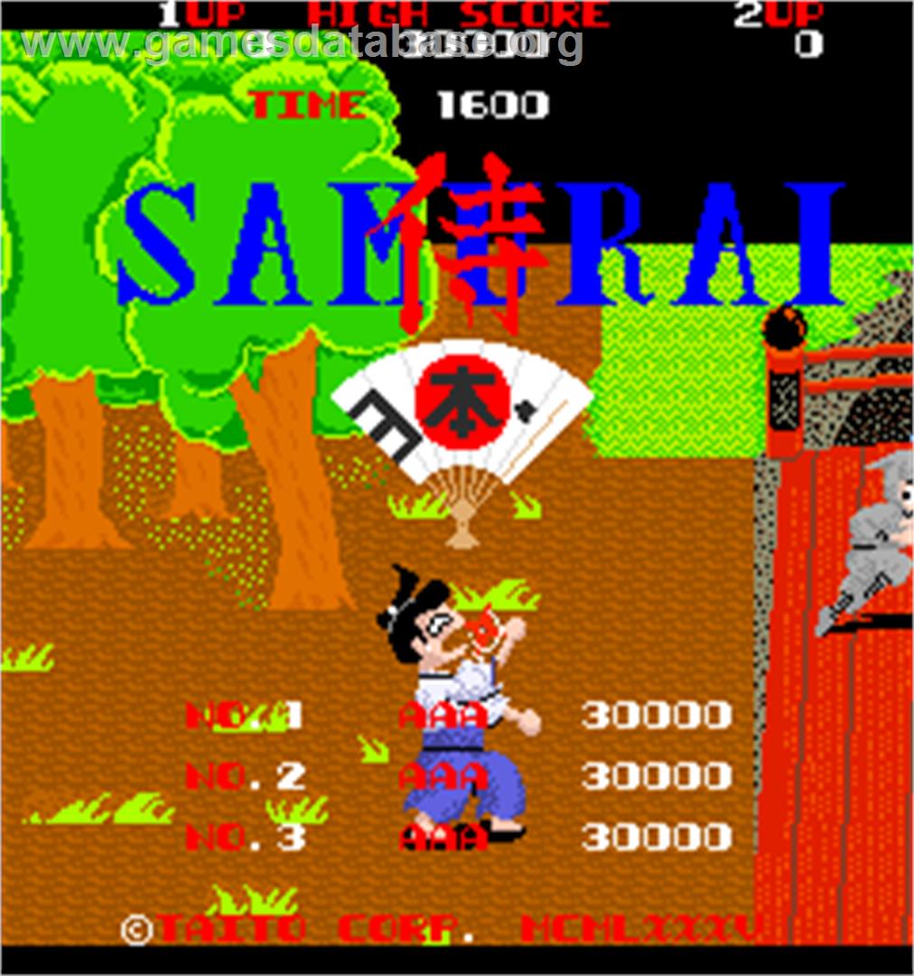 Samurai Nihon-ichi - Arcade - Artwork - High Score Screen