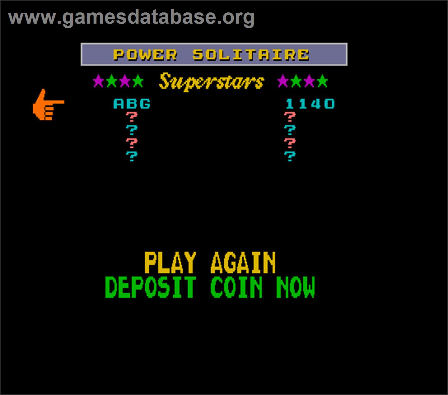 Super Megatouch IV Tournament Edition - Arcade - Artwork - High Score Screen