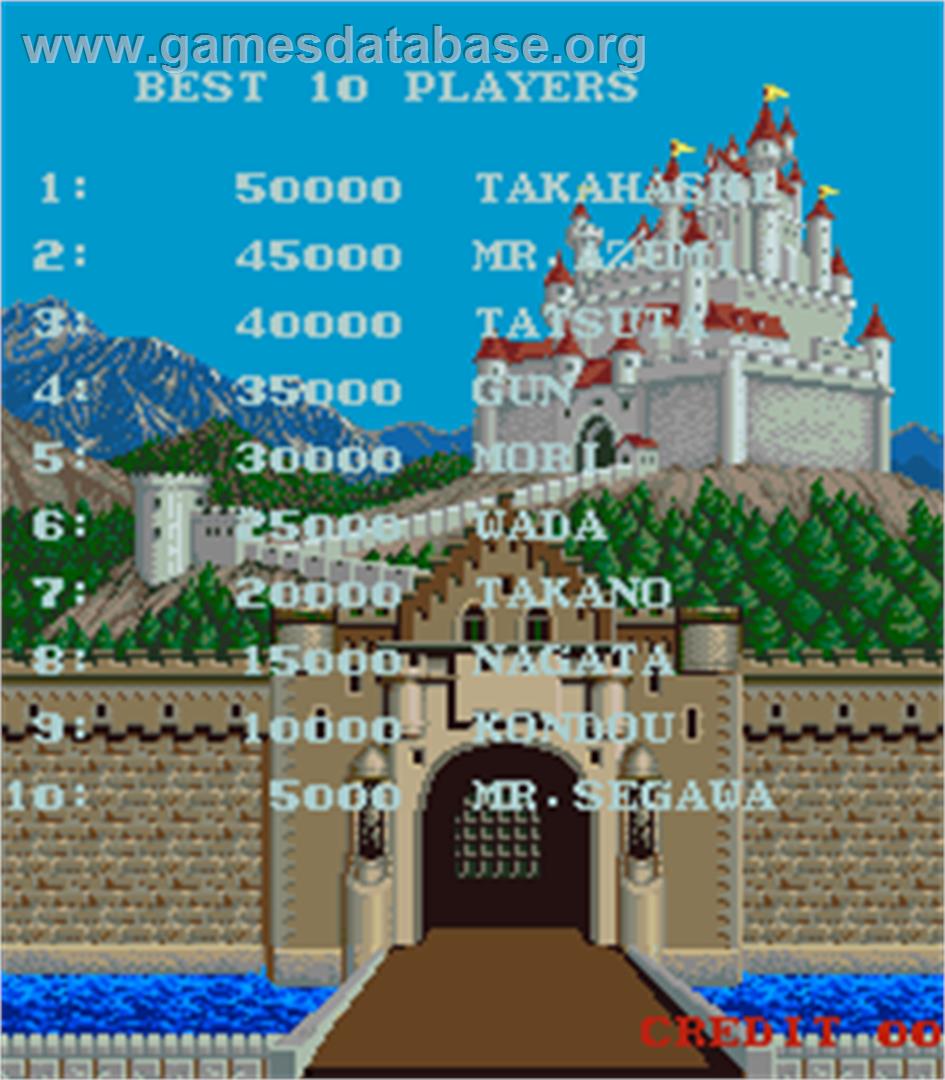 The Lost Castle In Darkmist - Arcade - Artwork - High Score Screen