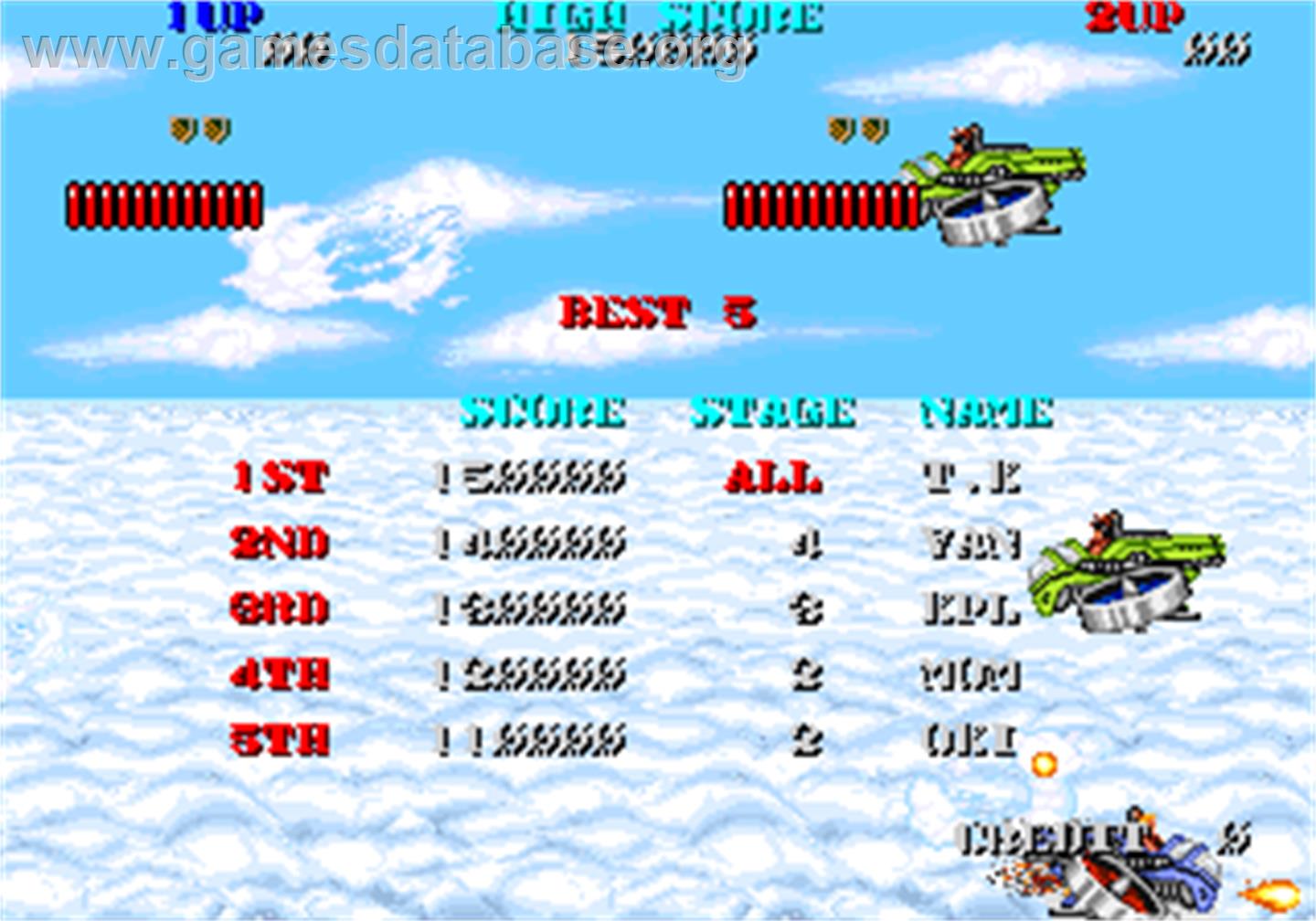 Thunder Fox - Arcade - Artwork - High Score Screen