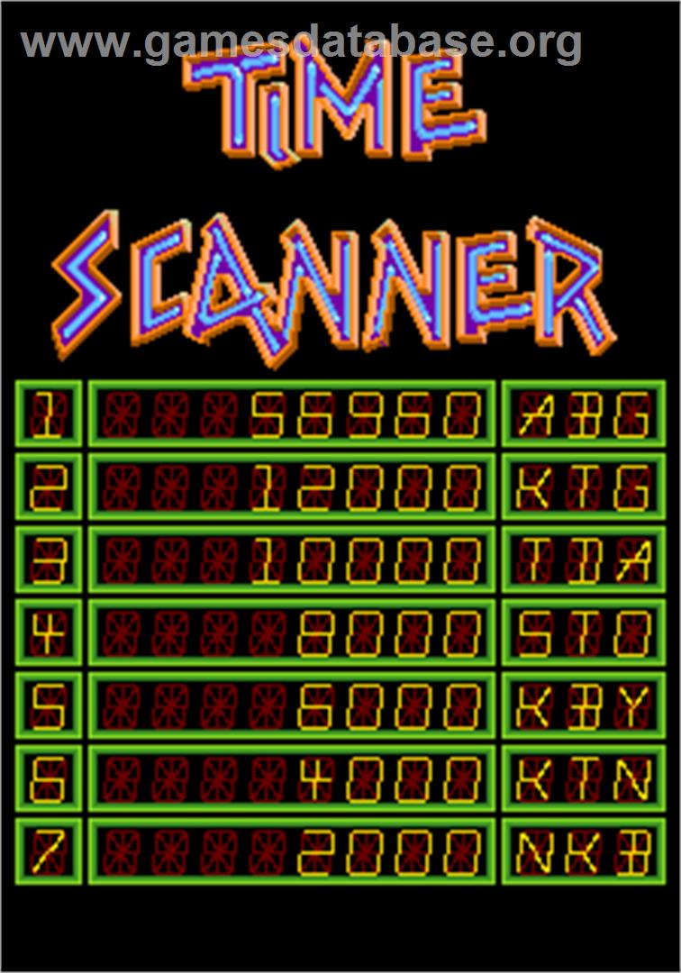 Time Scanner - Arcade - Artwork - High Score Screen