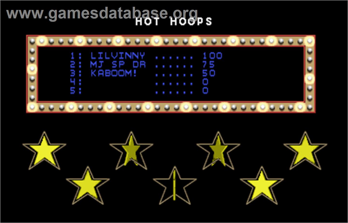 Touchmaster 2000 - Arcade - Artwork - High Score Screen