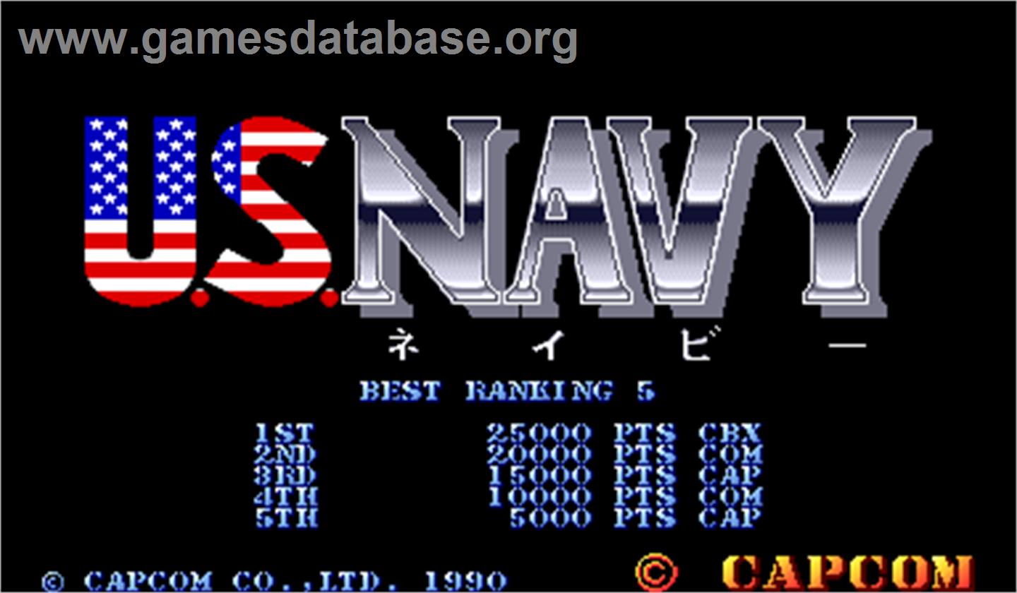 U.S. Navy - Arcade - Artwork - High Score Screen