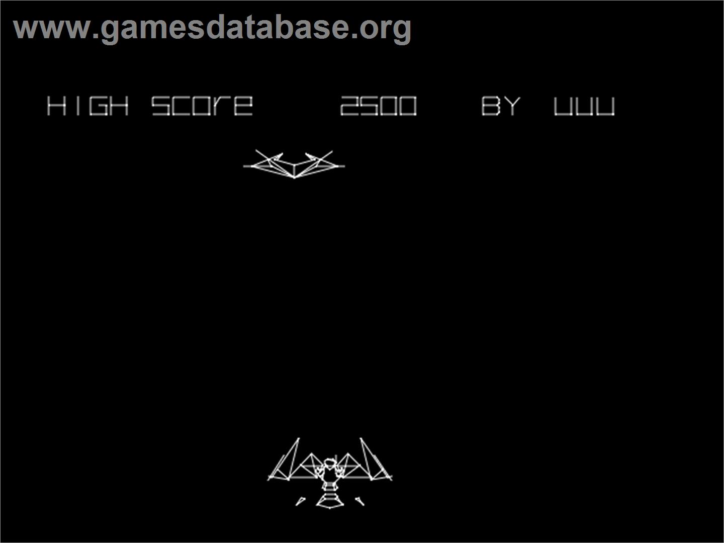 War of the Worlds - Arcade - Artwork - High Score Screen