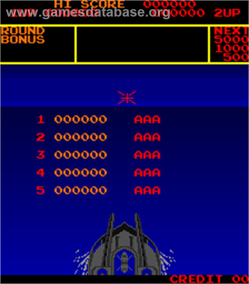 Yamato - Arcade - Artwork - High Score Screen