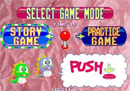 Select Screen for Bubble Memories: The Story Of Bubble Bobble III.