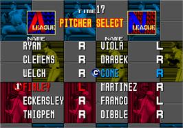 Select Screen for Clutch Hitter.