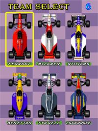 Select Screen for F-1 Grand Prix.
