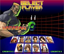Select Screen for Fatal Fury: Wild Ambition.