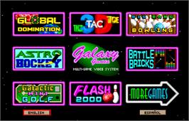 Select Screen for Galaxy Games StarPak 2.