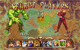 Select Screen for Golden Axe - The Duel.