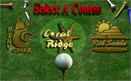 Select Screen for Golden Tee '97.
