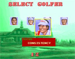 Select Screen for Golfing Greats.