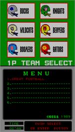 Select Screen for Great Football.