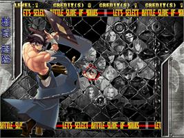 Select Screen for Guilty Gear Isuka.