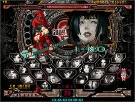 Select Screen for Guilty Gear XX Accent Core.