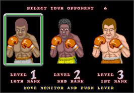 Select Screen for Heavyweight Champ.
