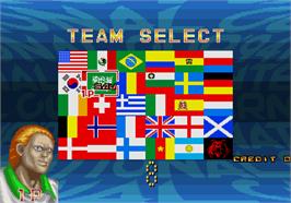 Select Screen for International Cup '94.