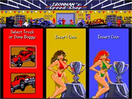 Select Screen for Ironman Ivan Stewart's Super Off-Road Track-Pak.