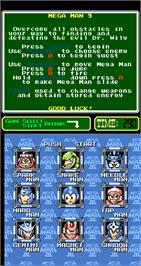 Select Screen for Mega Man III.