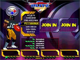 Select Screen for NFL Blitz 2000 Gold Edition.