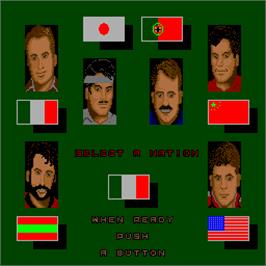 Select Screen for Ping Pong Masters '93.
