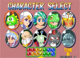Select Screen for Puzzle Bobble 4.