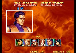 Select Screen for Quiz King of Fighters.