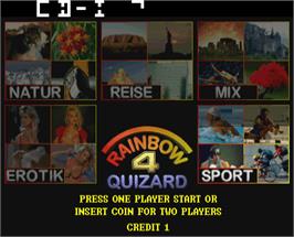 Select Screen for Quizard Rainbow 4.1.