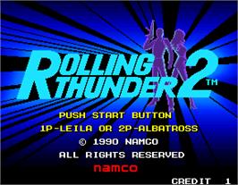 Select Screen for Rolling Thunder 2.