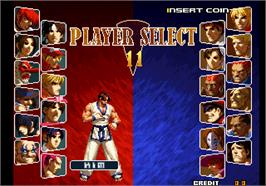 Select Screen for SNK vs. Capcom - SVC Chaos.