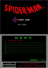 Select Screen for Spider-Man vs The Kingpin.