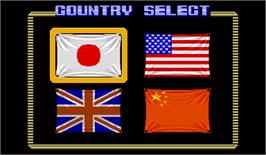 Select Screen for Street Fighter.
