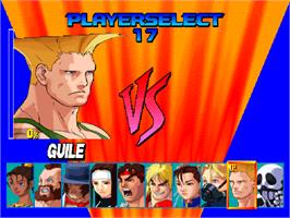 Select Screen for Street Fighter EX.