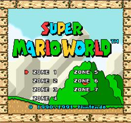 Select Screen for Super Mario World.
