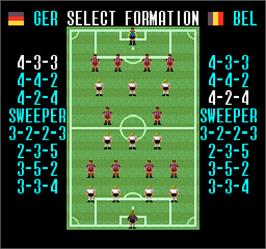 Select Screen for Super Soccer.