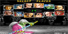 Select Screen for The Killing Blade.