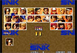 Select Screen for The King of Fighters '95.