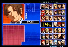 Select Screen for The King of Fighters 2002 Magic Plus.