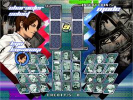 Select Screen for The King of Fighters Neowave.